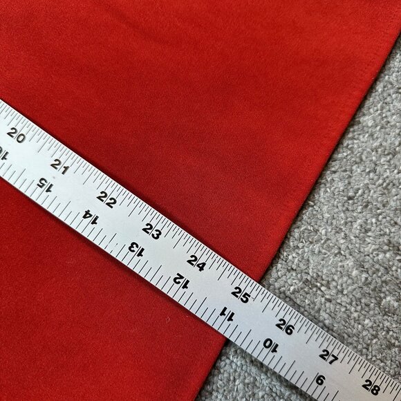 Calvin Tran Skirt Womens Bright Red A-Line Faux Suede Midi Size Medium - Picture 3 of 5